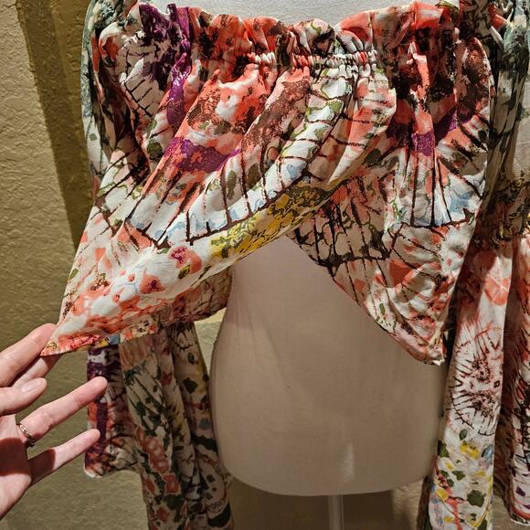 Live for the Truth S Crop Top Stretchy Boho Festival Y2K Clubwear Romanticcore - Picture 7 of 13